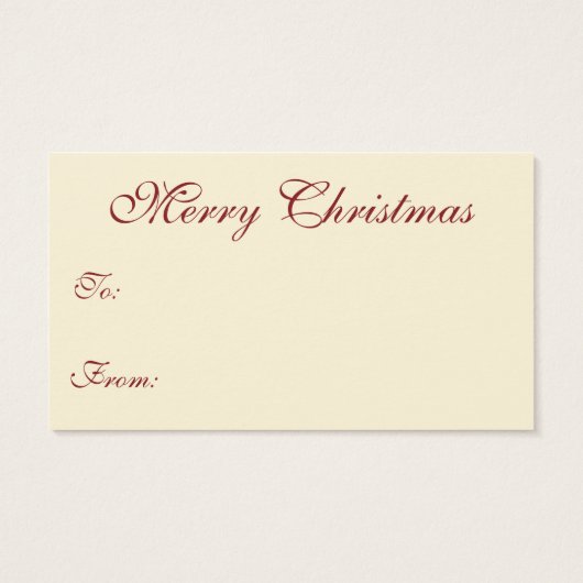 Kerstmis, kerk in winterslaap visitekaartjes (Achterkant)