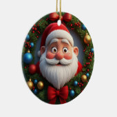 Kerstmis Kerst-animatie Kerstman Keramisch Ornament (Rechts)