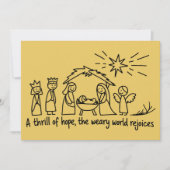 Kerstmis Kerst Christelijke Familie Matching Feestdagenkaart (Voorkant)