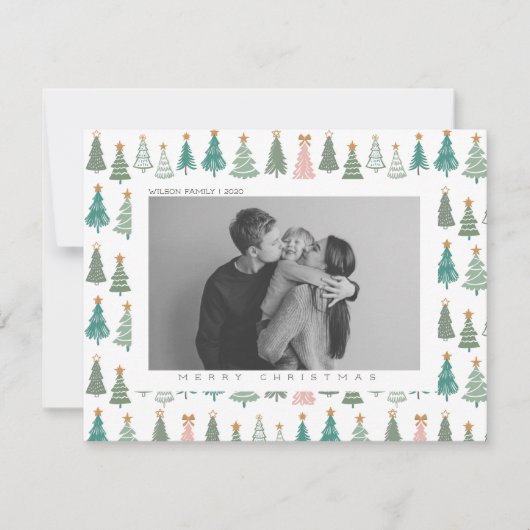 Kerstmis Kerst Familie Foto Feestdagenkaart (Voorkant)