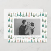 Kerstmis Kerst Familie Foto Feestdagenkaart (Voorkant / Achterkant)