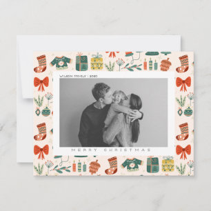 Kerstmis Kerst Familie Foto Feestdagenkaart