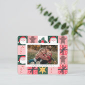 Kerstmis Kerst Familie Foto  Kerstkaart (Staand voorkant)