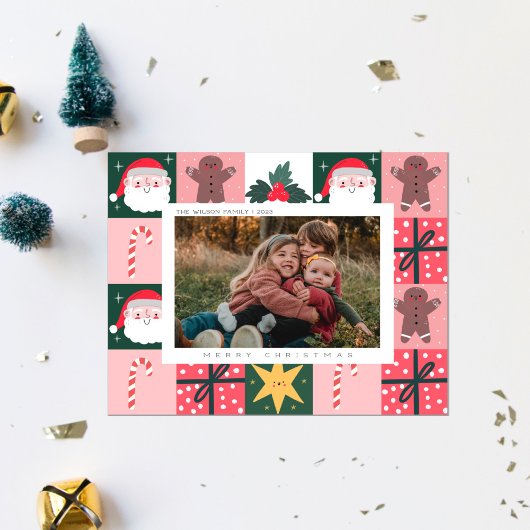 Kerstmis Kerst Familie Foto  Kerstkaart