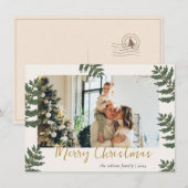 Kerstmis Kerst Familie Foto Kerstkaart (Voorkant / Achterkant)