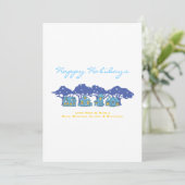 KERSTMIS Kerst familie wenskaart Feestdagenkaart (Staand voorkant)