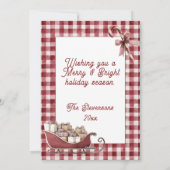 Kerstmis Kerst foto kerstkaart Merry & Bright (Achterkant)