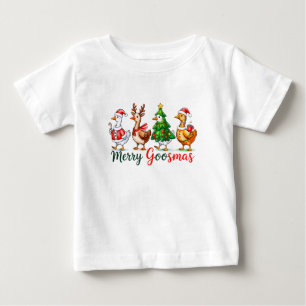 Kerstmis Kerst Ganzen Pret Tri-Blend T-shirt