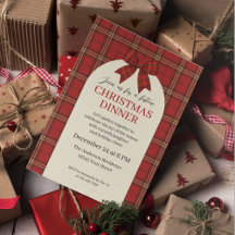 Kerstmis Kerst Plaid en Strik Kerstavond - 