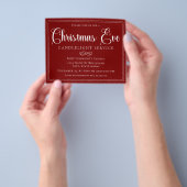 Kerstmis Kerstavond Kaarslichtdienst Begroting Flyer (Hand)