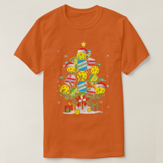 Kerstmis kerstbal Santa X mas Lights T-shirt (Design voorkant)