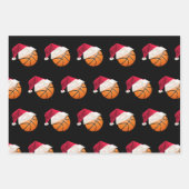 Kerstmis: kerstbal Sports Santa Holiday Inpakpapier Vel (Voorkant 3)