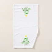 Kerstmis: kerstboom bad handdoek (Handdoek)