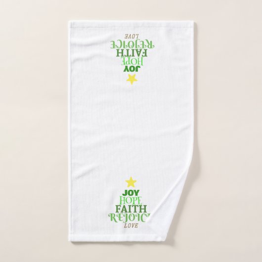 Kerstmis: kerstboom bad handdoek (Handdoek)