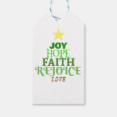 Kerstmis: kerstboom cadeaulabel (Voorkant)