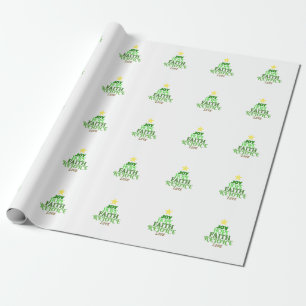 Kerstmis: kerstboom cadeaupapier