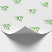 Kerstmis: kerstboom cadeaupapier (Hoek)