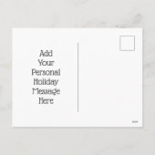 Kerstmis: kerstboom feestdagenkaart (Achterkant)