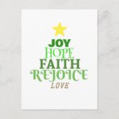 Kerstmis: kerstboom feestdagenkaart (Voorkant)