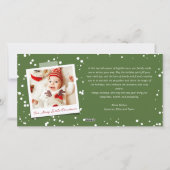 Kerstmis Kerstboom met een vrolijke gloed modern 3 Feestdagenkaart (Achterkant)