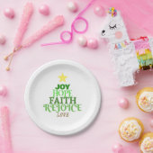 Kerstmis: kerstboom papieren bordje (Feest)