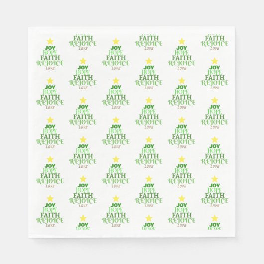 Kerstmis: kerstboom servet (Voorkant)