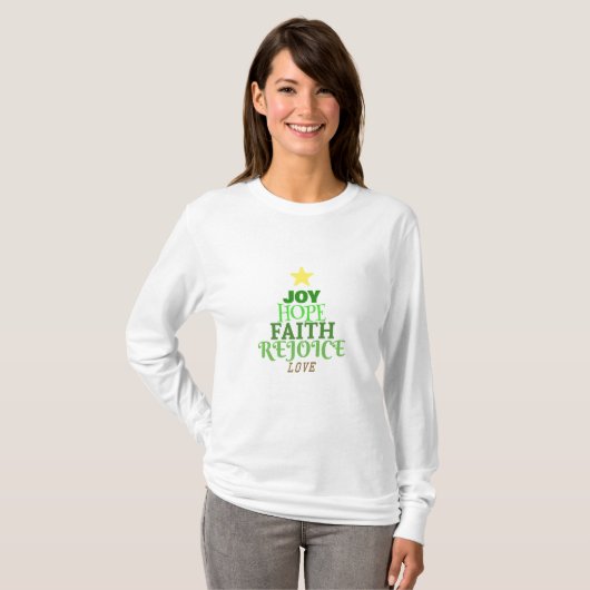 Kerstmis: kerstboom t-shirt (Voorkant volledig)