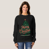 Kerstmis kerstboom vrolijk kerstmis T-shirt (Voorkant volledig)