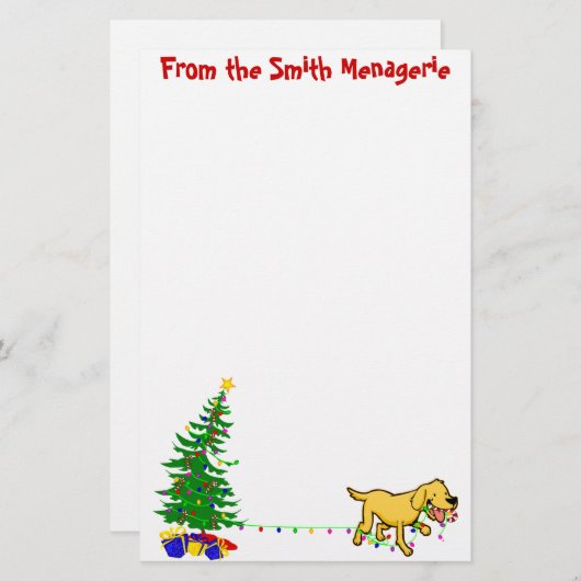 Kerstmis | Kerstbriefhoofd Briefpapier (Voorkant / Achterkant)