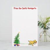 Kerstmis | Kerstbriefhoofd Briefpapier (Staand voorkant)