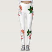 Kerstmis Kerstbroek Leggings (Voorkant)