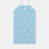 Kerstmis Kerstcadeautag | Sneeuwvlokontwerp Cadeaulabel (Achterkant)