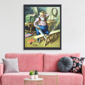 Kerstmis, kerstcadeautjes voor het bouwen van kers canvas afdruk (Insitu (Woonkamer))
