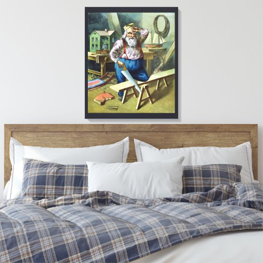 Kerstmis, kerstcadeautjes voor het bouwen van kers canvas afdruk (Insitu (Slaapkamer))