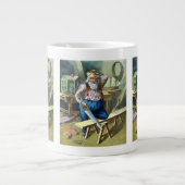 Kerstmis, kerstcadeautjes voor het bouwen van kers grote koffiekop (Voorkant)