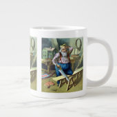 Kerstmis, kerstcadeautjes voor het bouwen van kers grote koffiekop (Rechts)