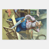 Kerstmis, kerstcadeautjes voor het bouwen van kers inpakpapier vel (Voorkant)