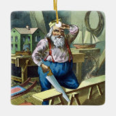 Kerstmis, kerstcadeautjes voor het bouwen van kers keramisch ornament (Voorkant)