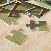 Kerstmis, kerstcadeautjes voor het bouwen van kers legpuzzel (Zijkant)