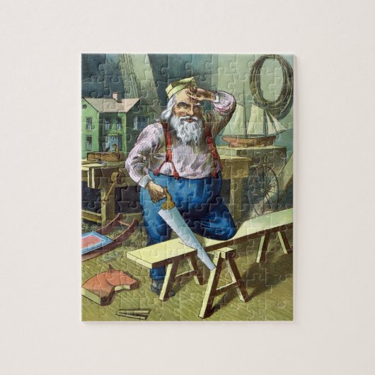 Kerstmis, kerstcadeautjes voor het bouwen van kers legpuzzel (Verticaal)