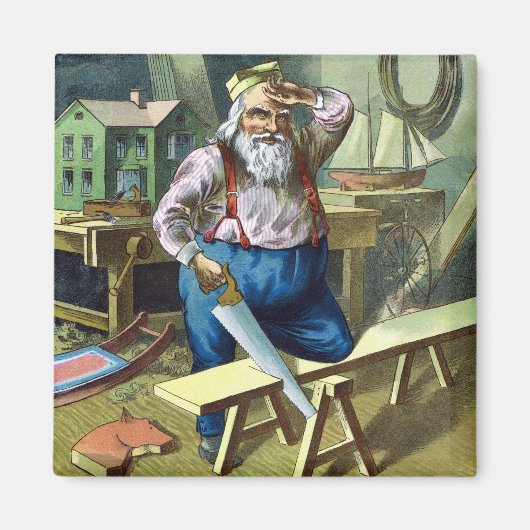 Kerstmis, kerstcadeautjes voor het bouwen van kers magneet (Voorkant)