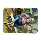 Kerstmis, kerstcadeautjes voor het bouwen van kers magneet (Horizontaal)