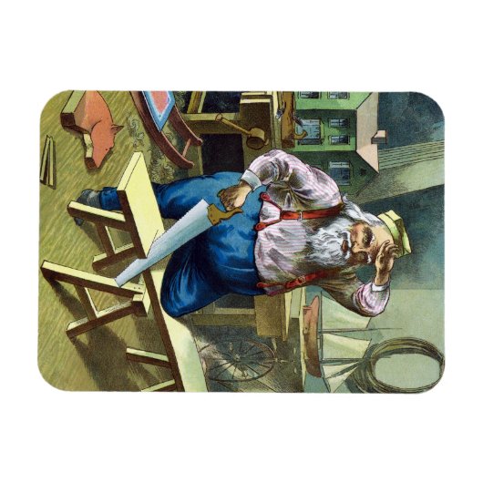 Kerstmis, kerstcadeautjes voor het bouwen van kers magneet (Horizontaal)