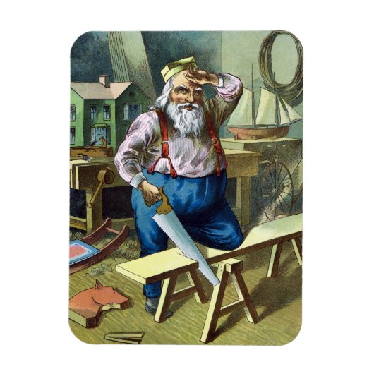 Kerstmis, kerstcadeautjes voor het bouwen van kers magneet (Verticaal)