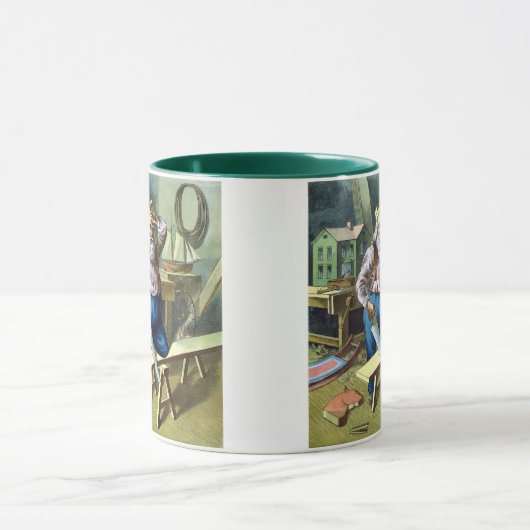 Kerstmis, kerstcadeautjes voor het bouwen van kers mok (Midden)