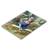 Kerstmis, kerstcadeautjes voor het bouwen van kers notitieboek (Linkerzijde)