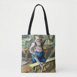 Kerstmis, kerstcadeautjes voor het bouwen van kers tote bag