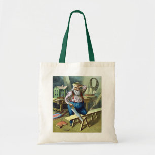 Kerstmis, kerstcadeautjes voor het bouwen van kers tote bag
