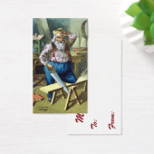 Kerstmis, kerstcadeautjes voor het bouwen van kers visitekaartjes (Bureau)