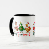 Kerstmis Kerstfeest Funksjonele Gans Tri-Blend T-s Mok (Voorkant links)